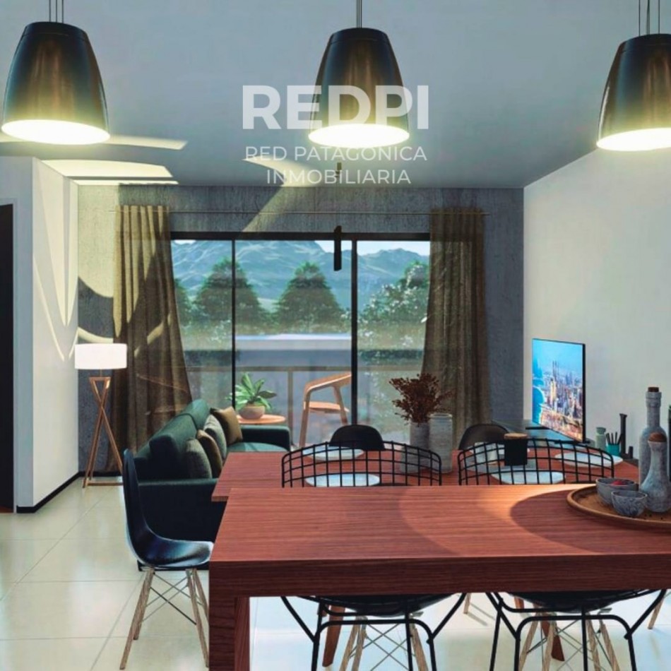 A estrenar B° Belgrano 2 amb  1 amb vista al lago en venta en pozo con financiacion Bariloche