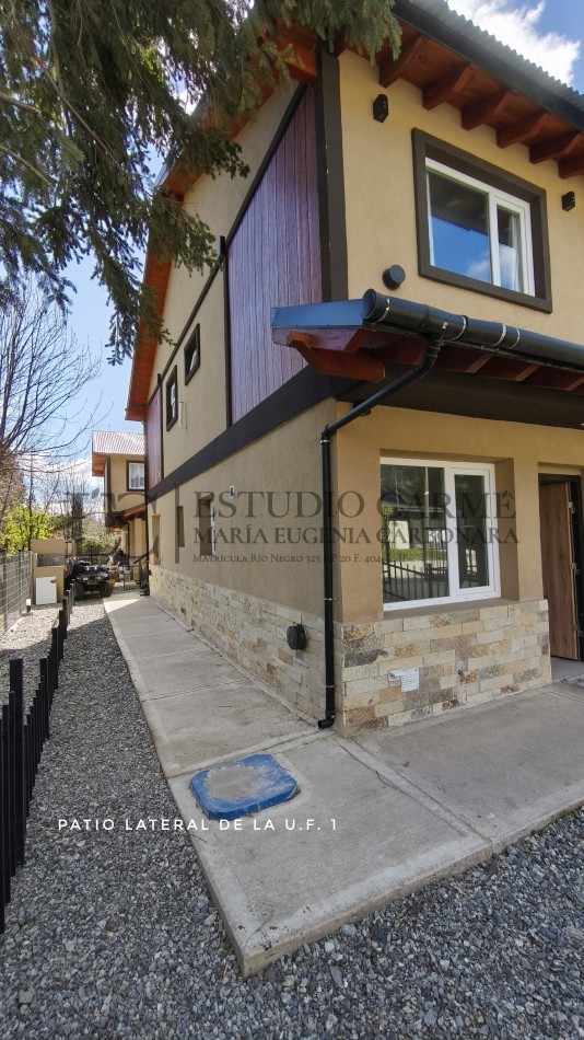 Departamento 2 ambientes apto turismo a estrenar en Melipal planta baja con patio en venta en Bariloche